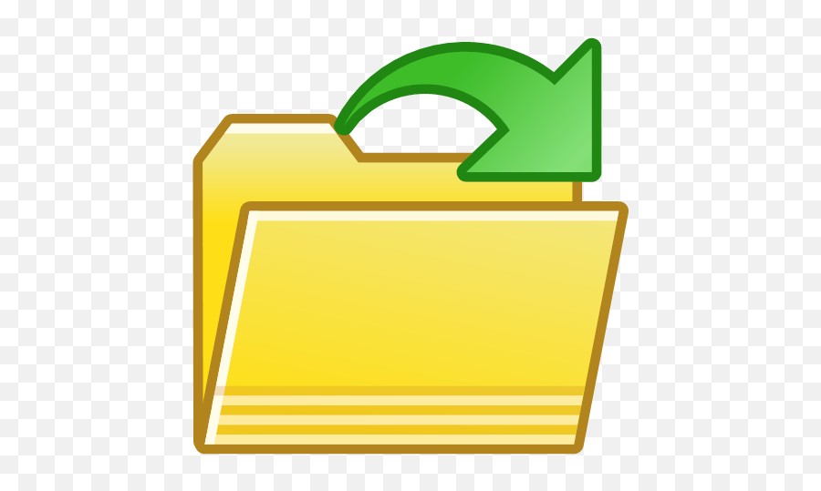 Folder Open Icon - Common Toolbar Emoji,Transparent Folder