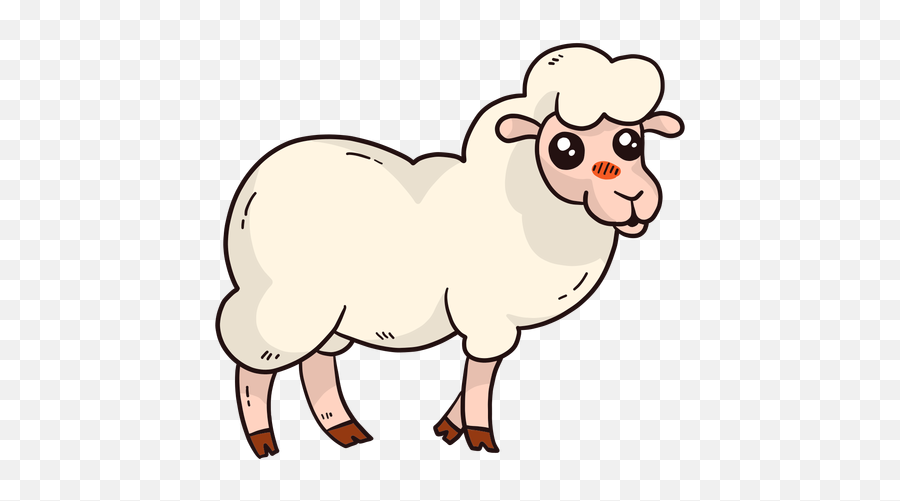 Cute Sheep Wool Lamb Hoof Flat Transparent Png U0026 Svg Vector Emoji,Cute Sheep Clipart