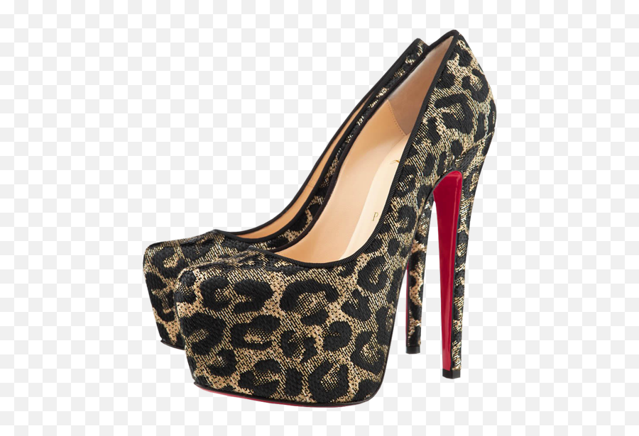 Download Leopard Female Heels Png Clipart - High Heels Emoji,Stiletto Clipart