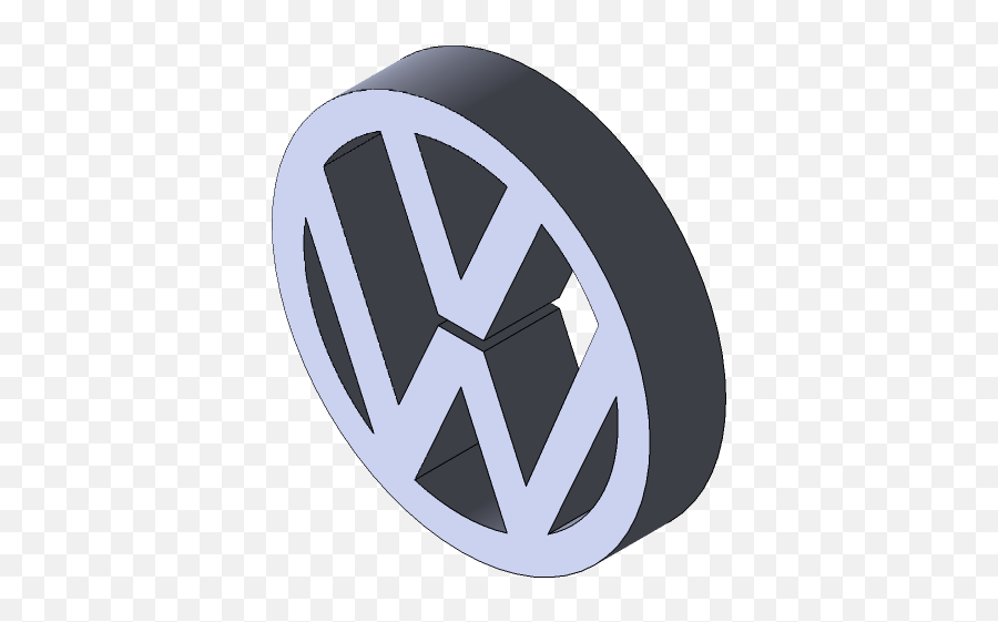 Volkswagen Car Logo Design In Solidworks Design Corner - Language Emoji,Car Logo