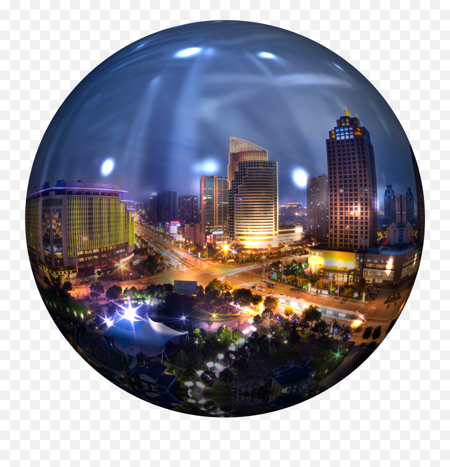 Landscape Of The City On The Ball Clipart Emoji,Skyscraper Clipart