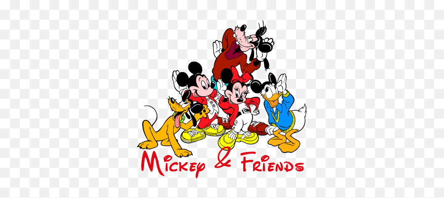 Mickey Friends Vector Logo - Mickey Mouse And Friends Vector Emoji,Friends Logo