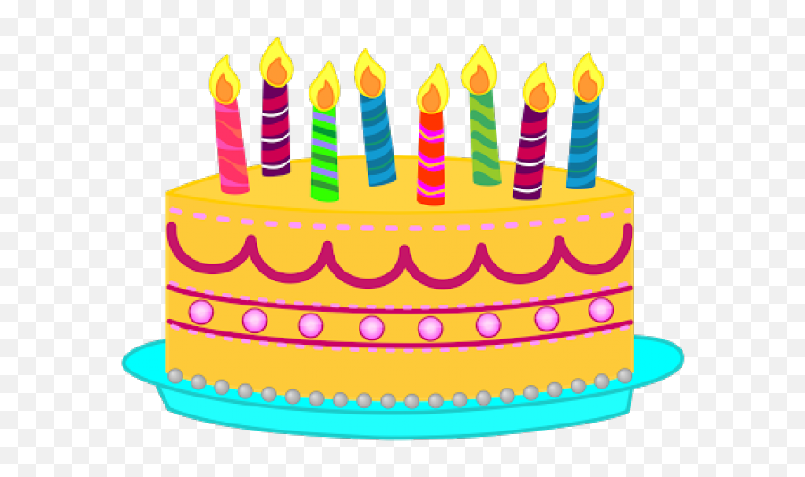 Birthday Cake Clip Art Transparent - Transparent Background Birthday Cake Clipart Emoji,Birthday Cake Clipart