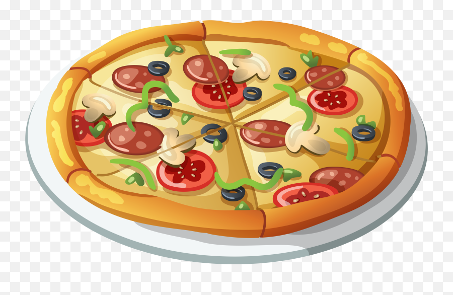 Pizza Pizza Clip Art Fast Food Image - Pizza Clipart Emoji,Clipart - Food