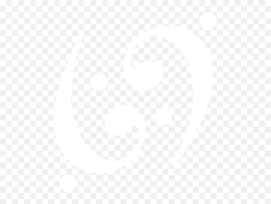 Download Bass Clef Note Png White Png - Dot Emoji,Bass Clef Png