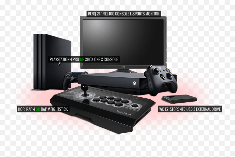 Download Hd Win Ps4 Pro Or Xbox One X Gaming Monitor Hdd - Playstation 4 Pro Emoji,Xbox One X Png