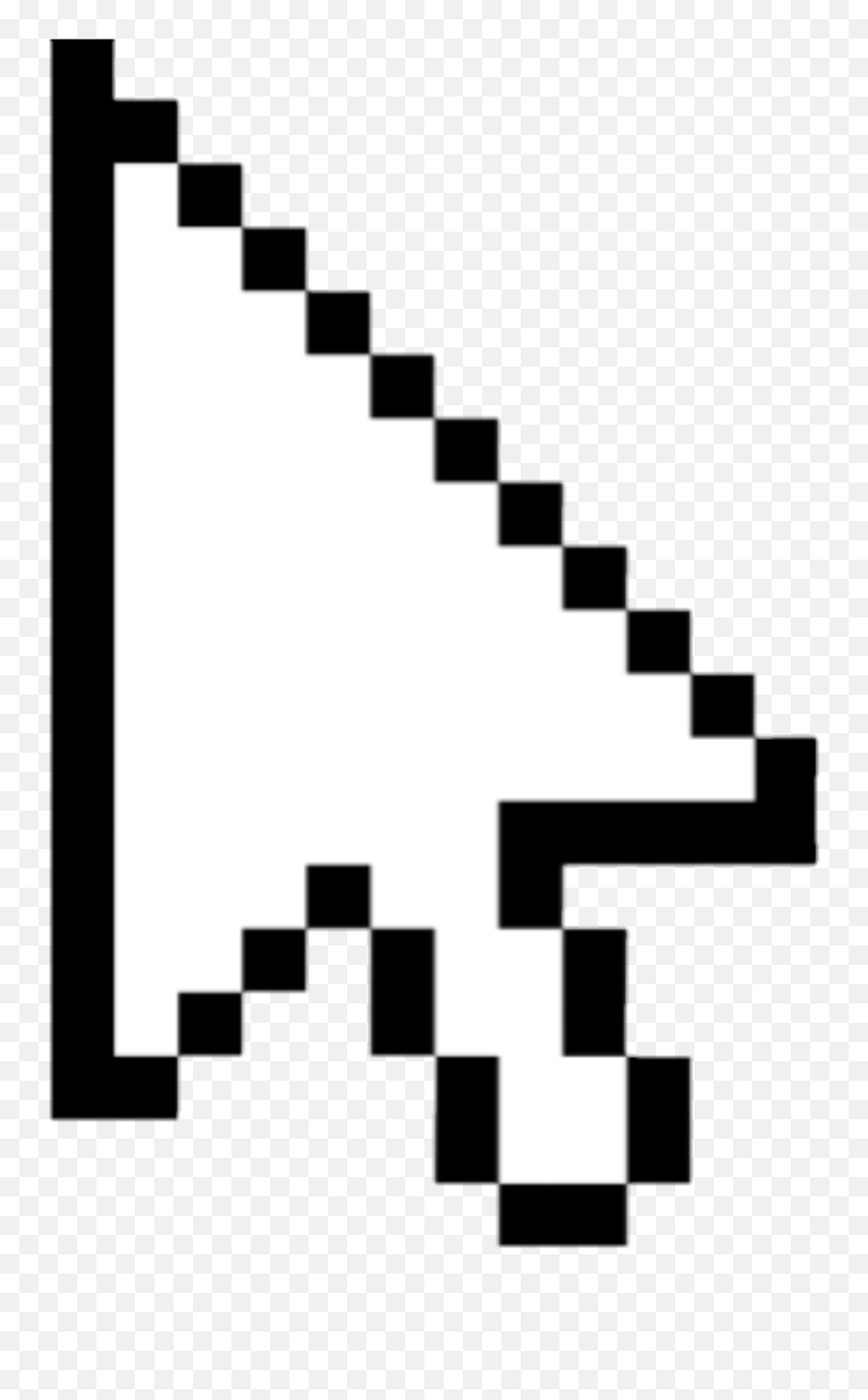 Computer Mouse Pointer Cursor - Pixel Cursor Transparent Emoji,Cursor Transparent