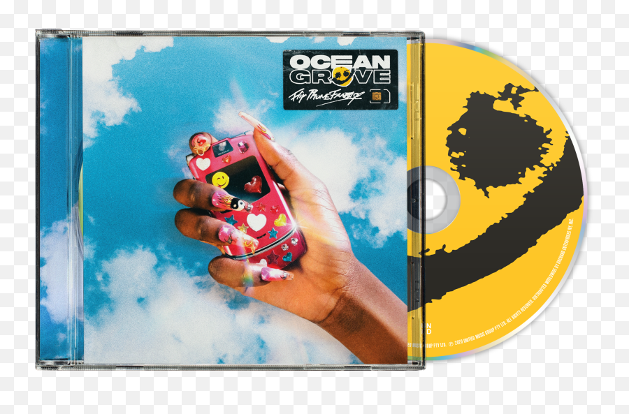Ocean Grove Flip Phone Fantasy Cd - Ocean Grove Flip Phone Fantasy Album Cover Emoji,Flip Phone Png