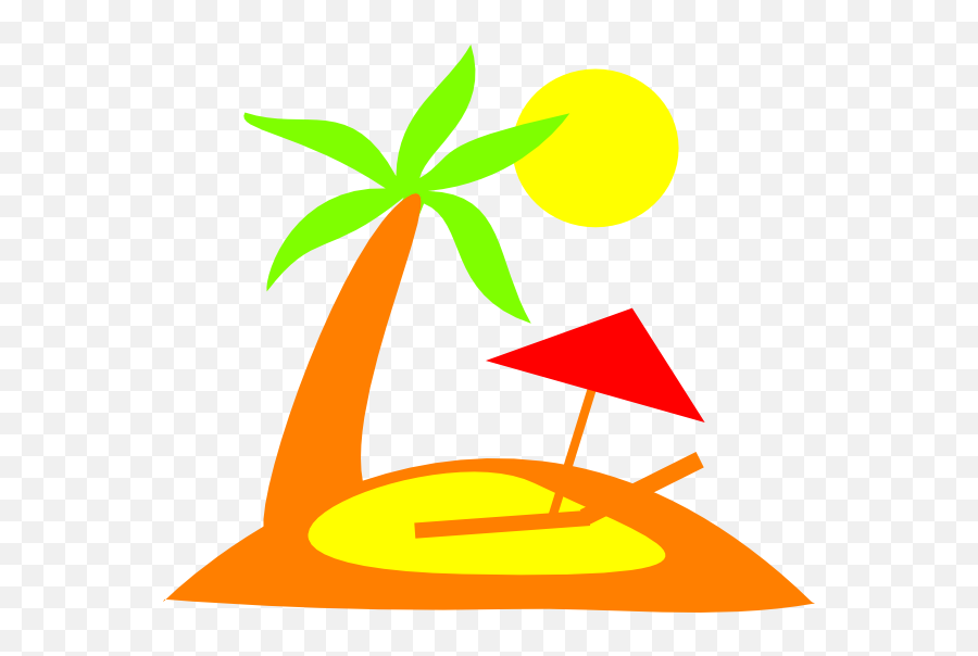 Island Clip Art At Clkercom - Vector Clip Art Online Sunny Island Clipart Emoji,Shy Clipart