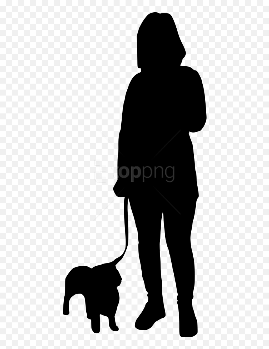 Silhouette Walking Dog Png Png Image - Person Dog Walking Silhouette Png Emoji,Walking Silhouette Png