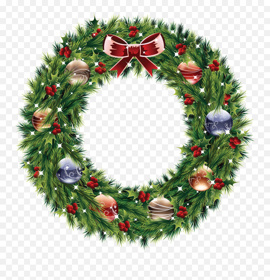 Christmas Wreath Png Emoji,Wreath Png