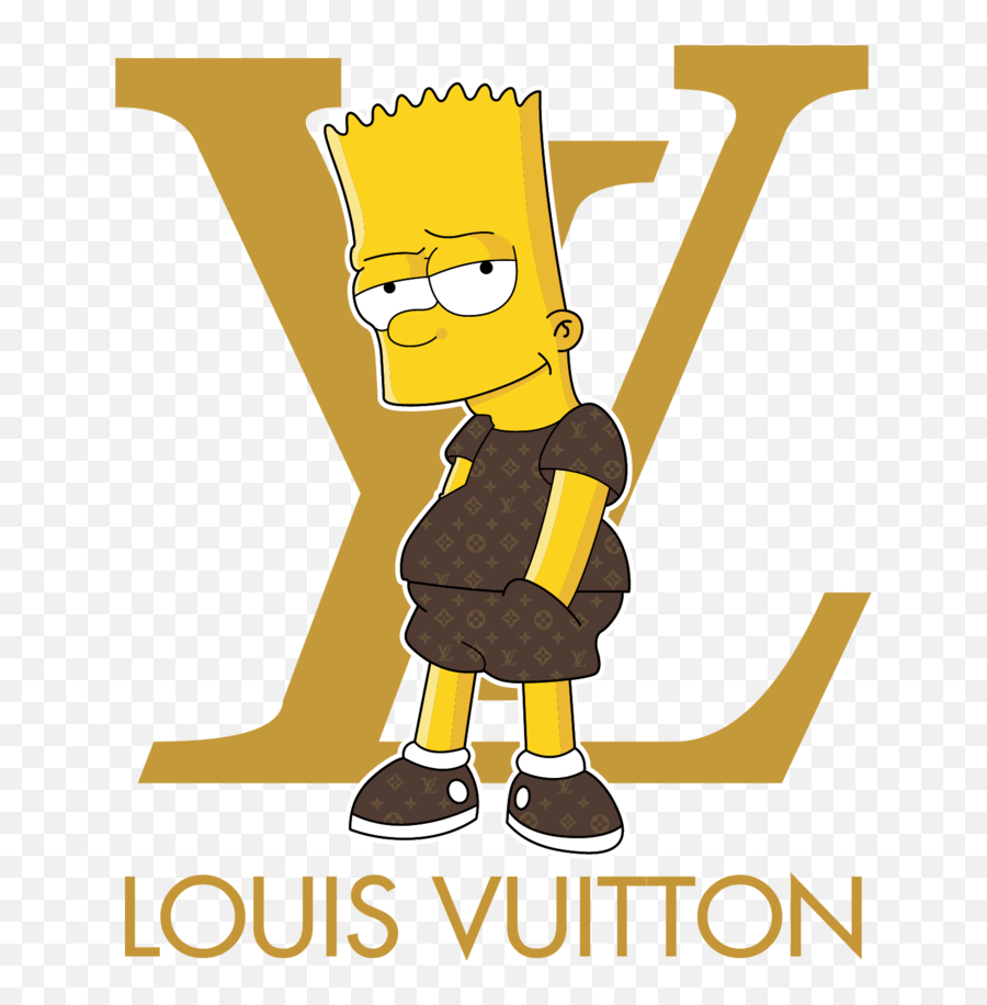 Louis Vuitton Bart Simpson Retro Lv Emoji,Louis Vuitton Png