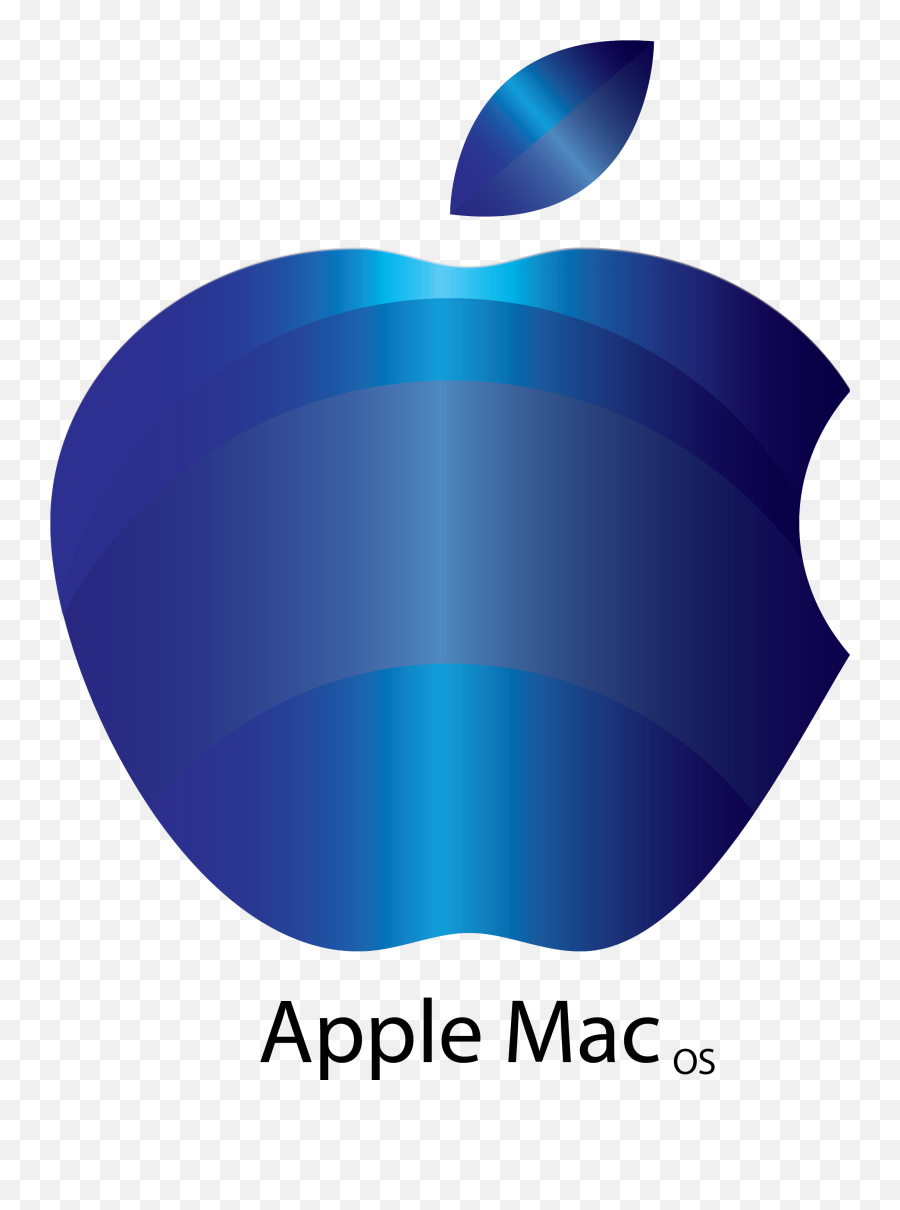 Blue Apple Mac Logo Apple Mac Logo - Logo Apple Mac Os Emoji,Mac Logo