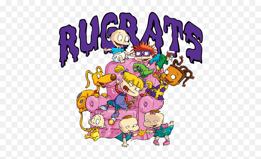 Rugrats 90u0027s Rewind Pink Couch Puzzle Emoji,Rugrats Transparent