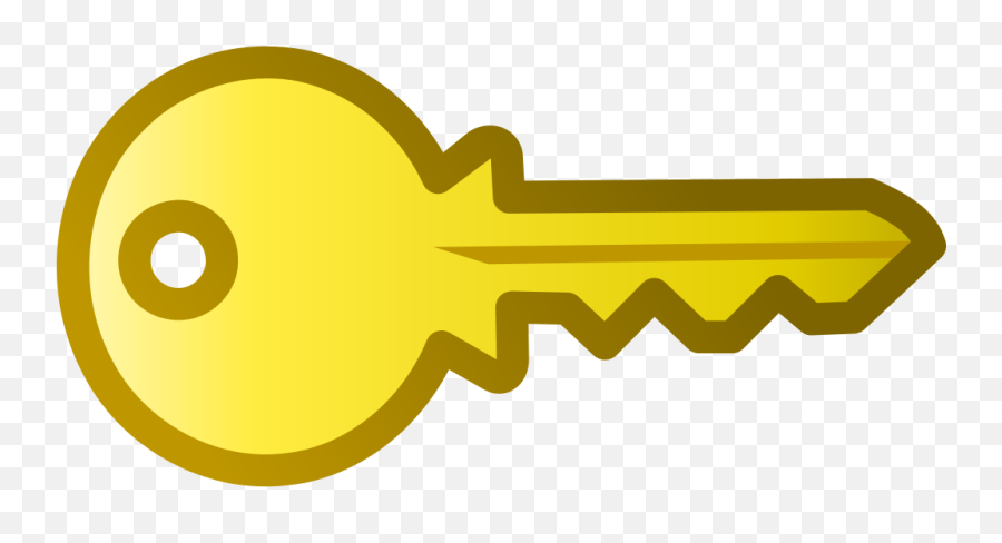 Key Png File - Transparent Cartoon Gold Key Emoji,Key Png