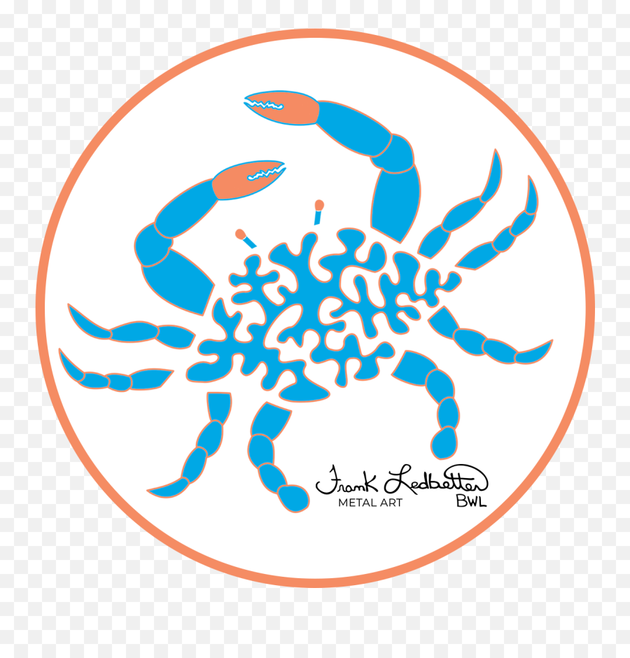 Frank Ledbetter Crab Decal 5u201d Emoji,Blue Crab Png