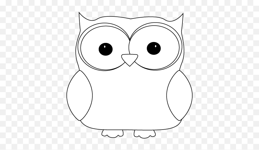 Owl Clip Art Black And White Owl - Soft Emoji,Owl Clipart Black And White