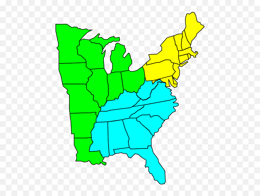 Clip Art Usa Map Free - State Has The Most Gangs Emoji,Usa Clipart
