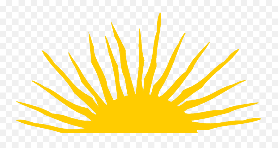 Half Sunshine Clipart Png Image With No - Sunshine Clipart Emoji,Sunshine Clipart