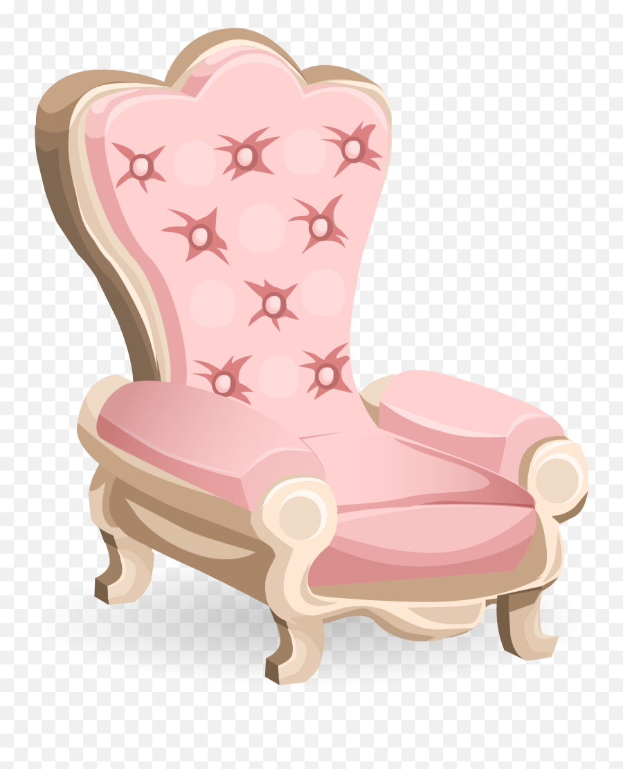 Chair Clipart Pink - Pink Chair Clipart Png Emoji,Chair Clipart