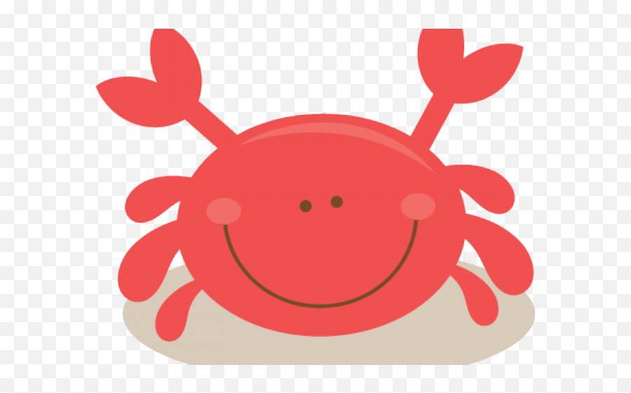 Crab Clipart Happy Crab - Cute Crab Clipart Emoji,Crab Clipart