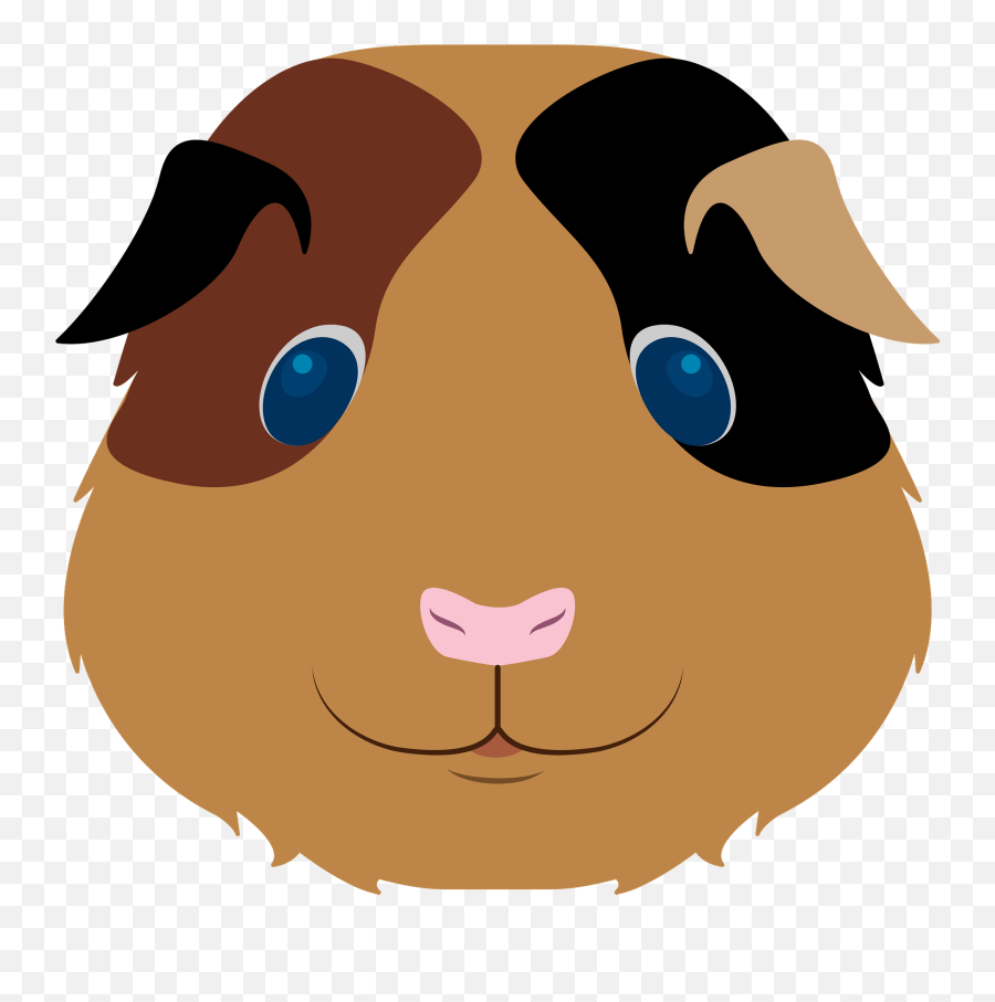 Guinea Pig Face Clipart - Guinea Pig Mask Emoji,Guinea Pig Clipart