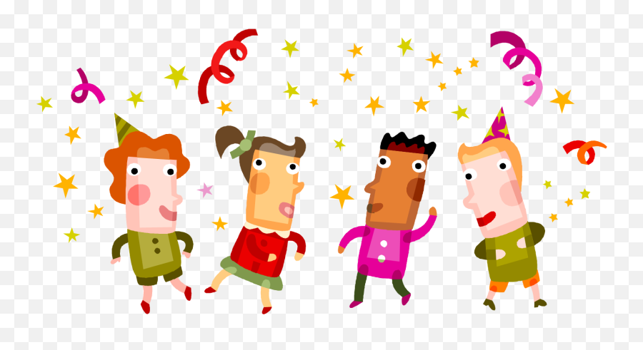 Happy Friday Dance Clip Art - Celebration Party Clipart Emoji,Party Clipart
