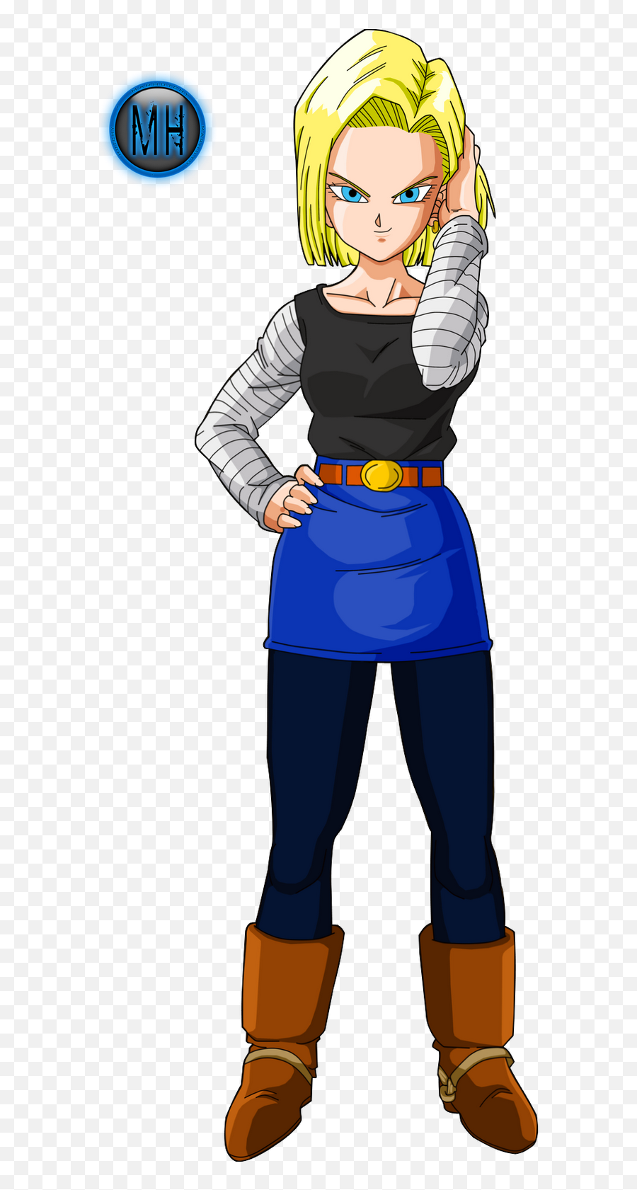 Png - Android 18 Emoji,Android 18 Png