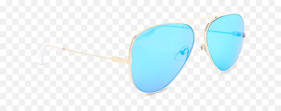 Download Blue Mirror Cutter - Full Rim Emoji,Aviator Sunglasses Png