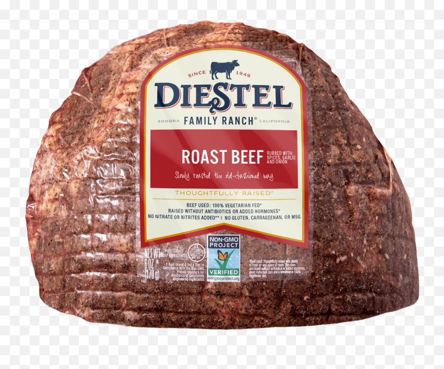 Classic Deli Roast Beef - Diestel Family Ranch Diestel Oven Roasted Turkey Breast Emoji,Non Gmo Project Logo