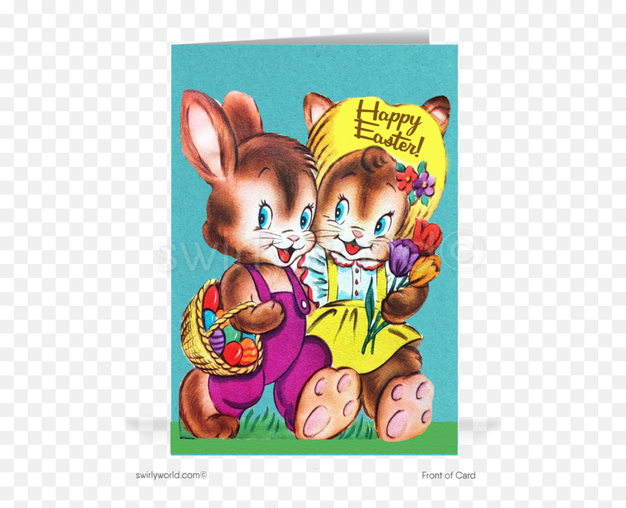 Vintage Easter Cards - Swirlyworlddesign Emoji,Easter Blessings Clipart