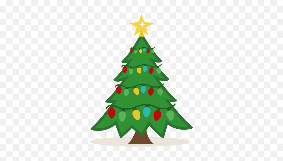 Download Pretty Clipart Christmas Tree - Simple Christmas Simple Christmas Tree Png Clipart Emoji,Christmas Tree Png