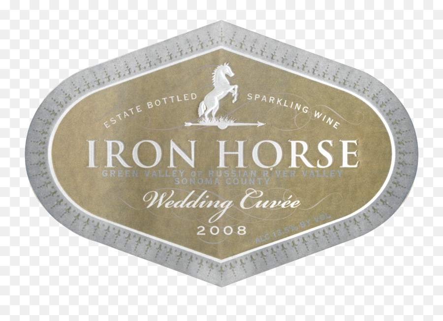 2008 Iron Horse Wedding Cuvee Wine Library Emoji,Iron Front Logo