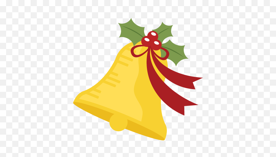 Download Christmas Bell Png Clip Art - Christmas Bell Clip Art Png Emoji,Bell Clipart
