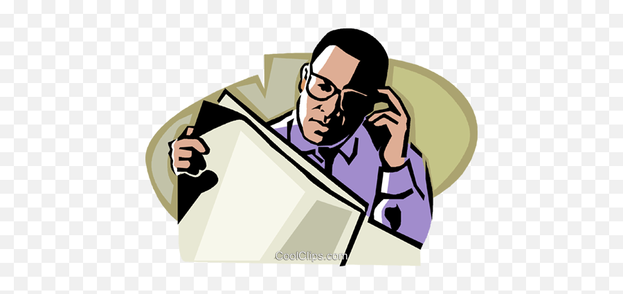 Man Reading A Newspaper Royalty Free Vector Clip Art Emoji,Person Reading Png