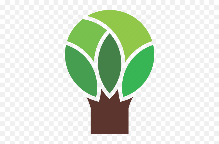Geometric Logo Nature Tree Icon - Clip Art Emoji,Geometric Logo