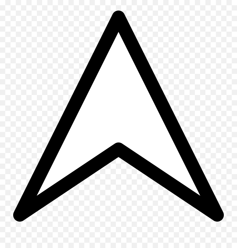 Arrow North - Clip Art Arrowhead Emoji,North Arrow Png
