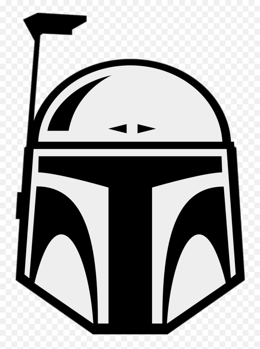 Star Wars Boba Fett Helmet Transparent Png - Stickpng Mandalorian Helmet Clipart Emoji,Boba Fett Logo