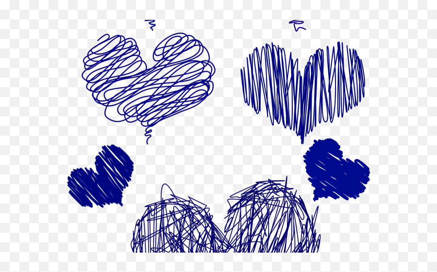 Heart Blue Drawing Png - Blue Hand Drawn Heart Png Emoji,Hand Drawn Heart Png