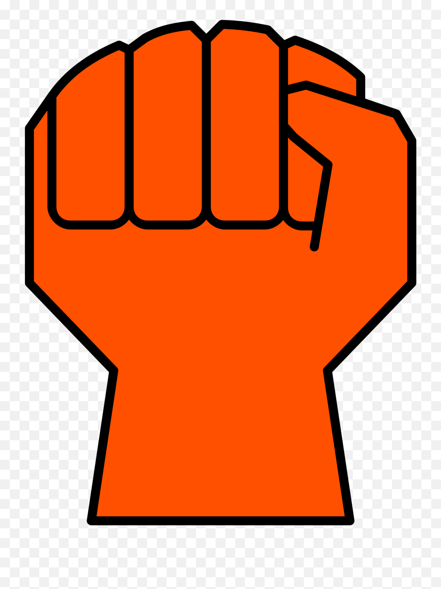 Clenched Fist Png - Orange Fist Png Emoji,Fist Png
