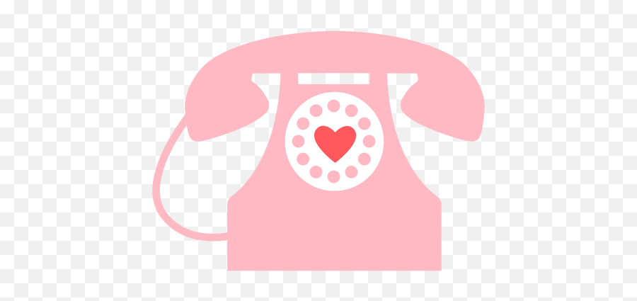 Hearts Phone Color - Corded Phone Emoji,Telefono Png