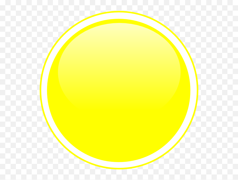 Glossy Yellow Circle Button Clip Art At - Dot Emoji,Yellow Circle Png
