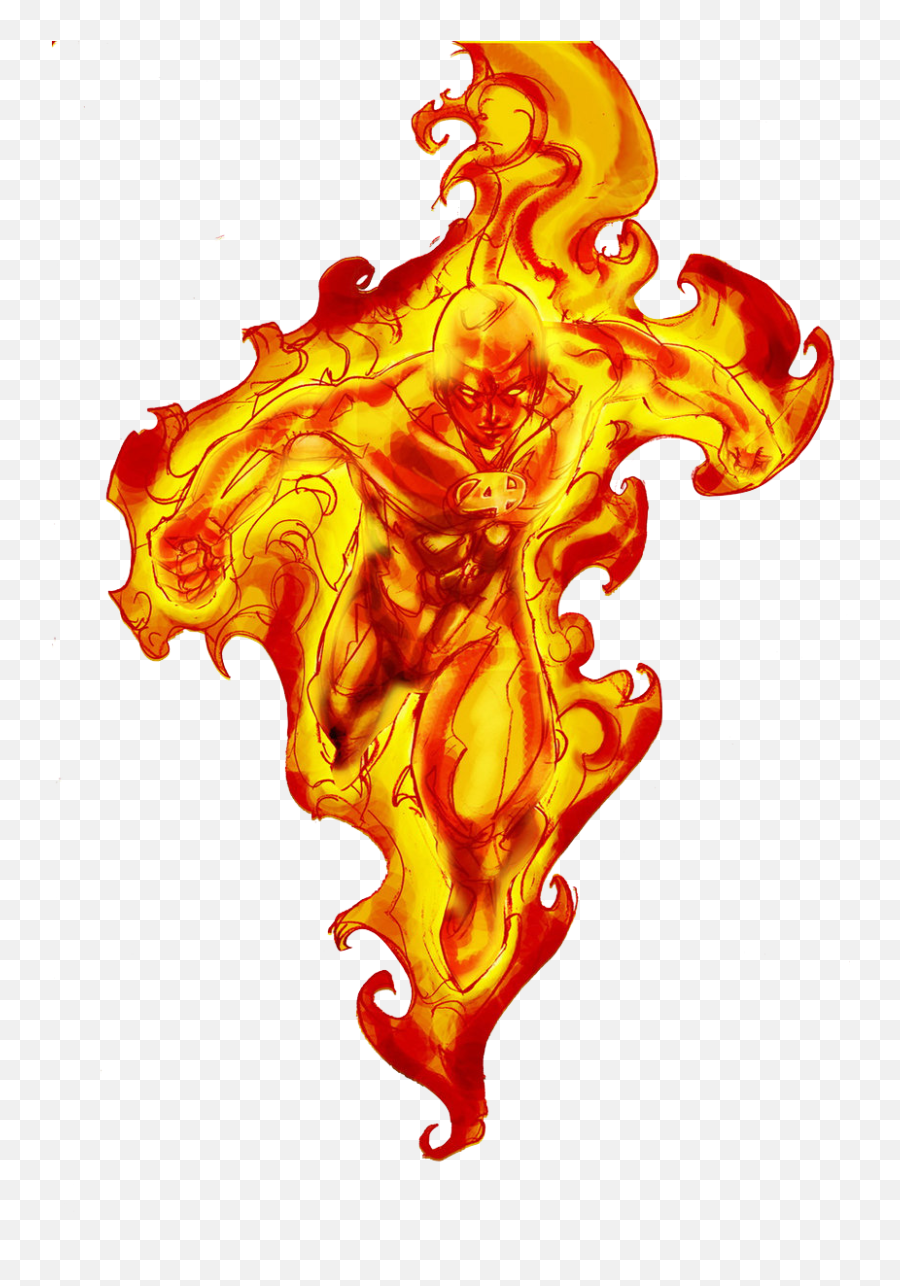 Human Torch Png Transparent Image - Human Torch Flame Png Emoji,Torch Png
