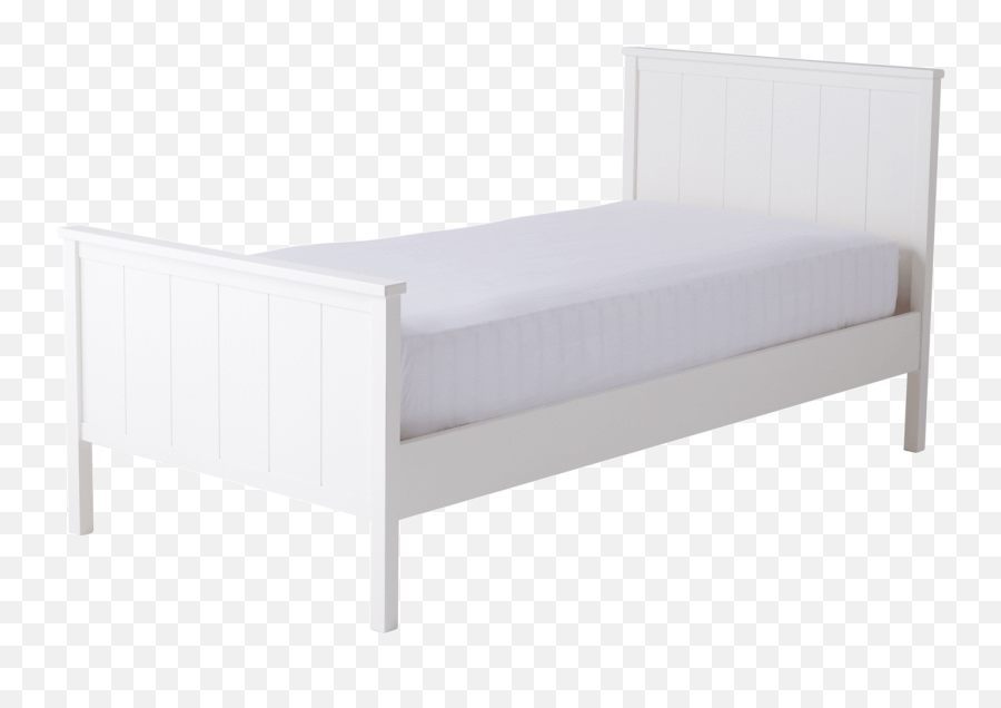 Single Bed Transparent Background Png - Single White Bed Png Emoji,Bed Transparent Background