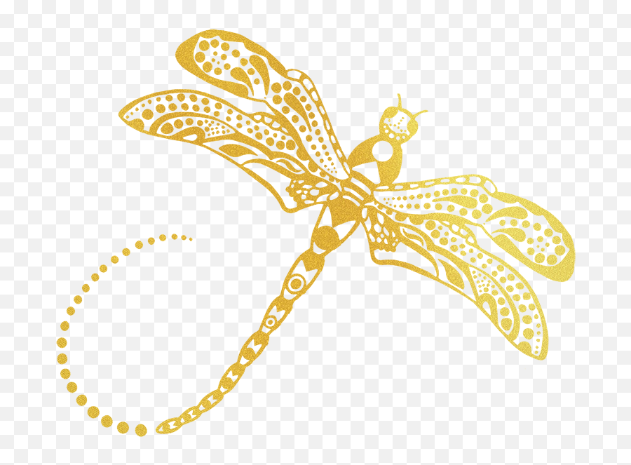 Download Dragonfly Clipart Golden - Impostor Syndrome Full Gold Dragonfly Transparent Background Png Emoji,Dragonfly Clipart