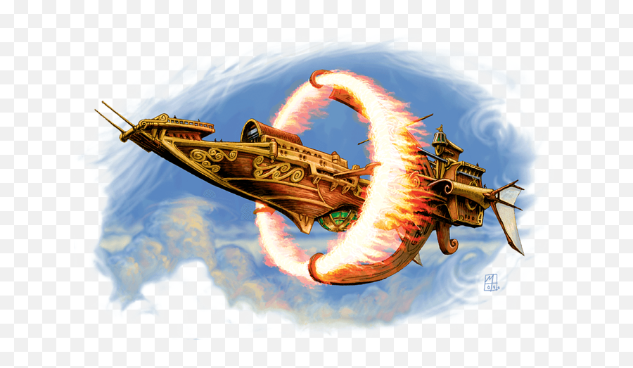 Dragonmarks - Eberron Airship Emoji,Fruit Of The Loom Cornucopia Logo