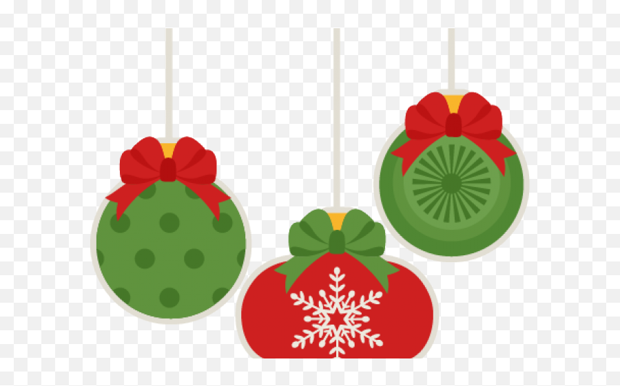 Christmas Ornament Clipart Orniment - Cute Christmas Ornaments Png Emoji,Christmas Ornament Clipart