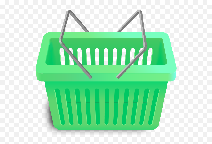 Shopping Material Plastic Green Clipart - Washing Basket Emoji,Shopping Clipart