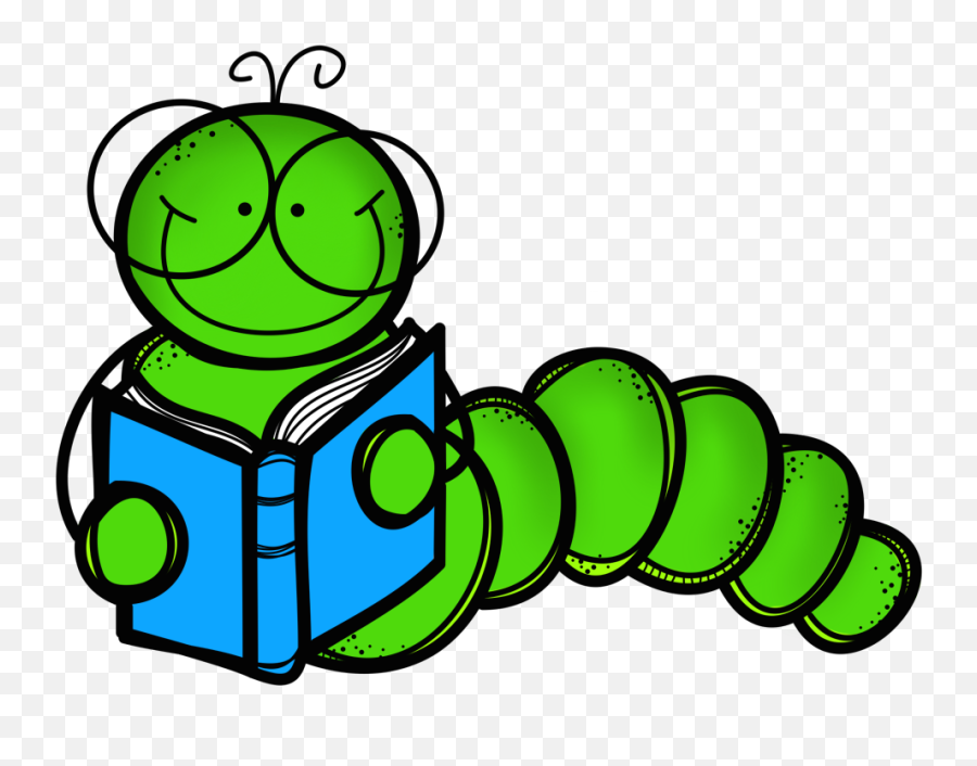 Caterpillar Clipart Clear Caterpillar - Bookworm Clipart Emoji,Caterpillar Clipart