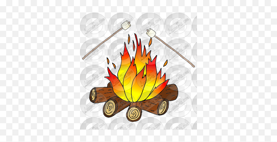 Toast Marshmallows Picture For Classroom Therapy Use Emoji,Camp Fire Clipart